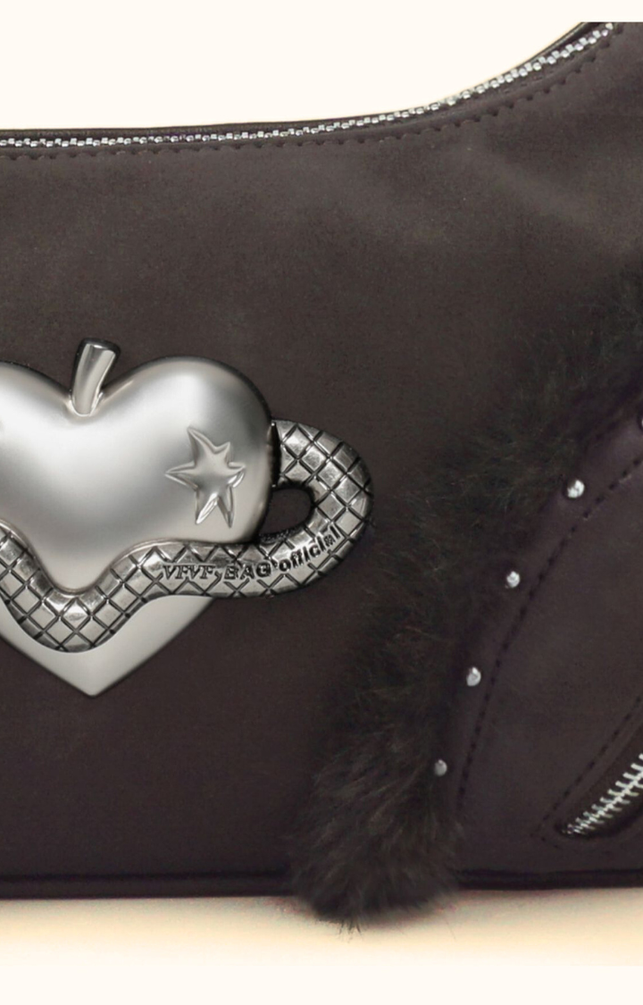 SERPENT HEART APPLE SHOULDER BAG IN MOCHA DUSK