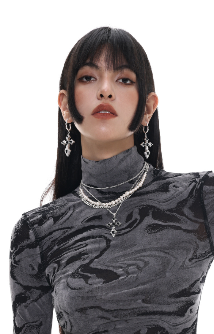 AINT TEARS CROSS NECKLACE – CURSED NIGHT
