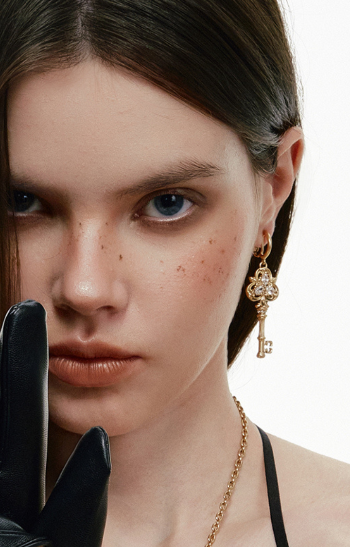 MIDNIGHT KEY DROP EARRINGS