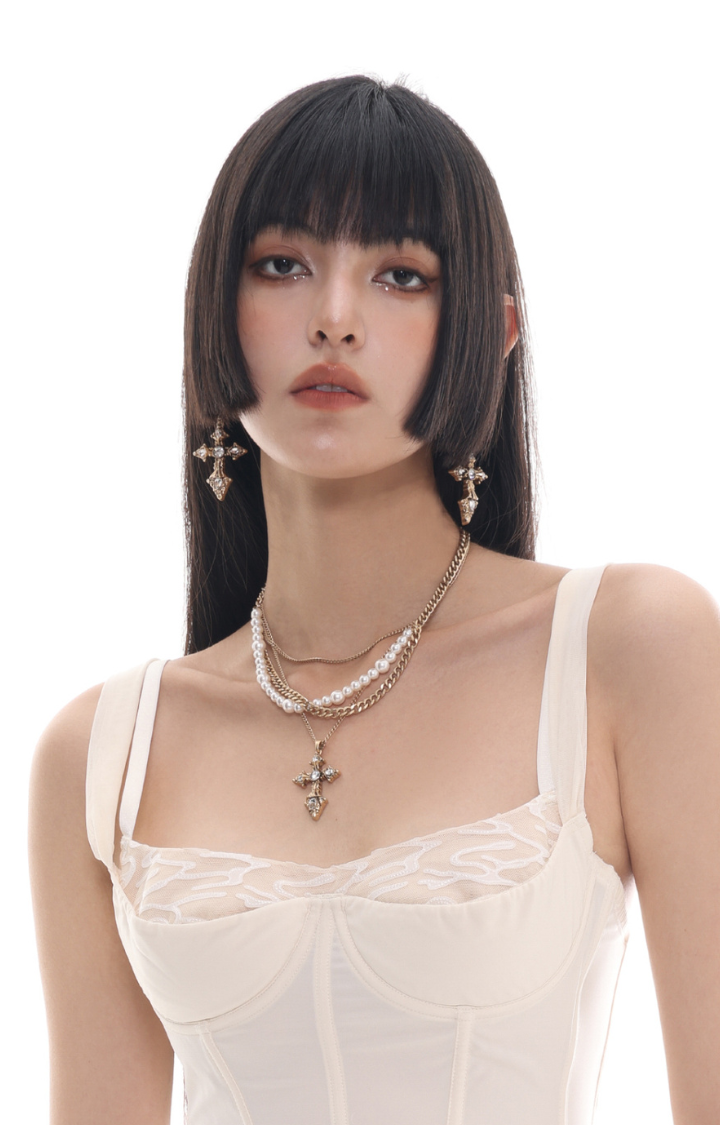 SAINT TEARS CROSS NECKLACE – BLESSED GOLD
