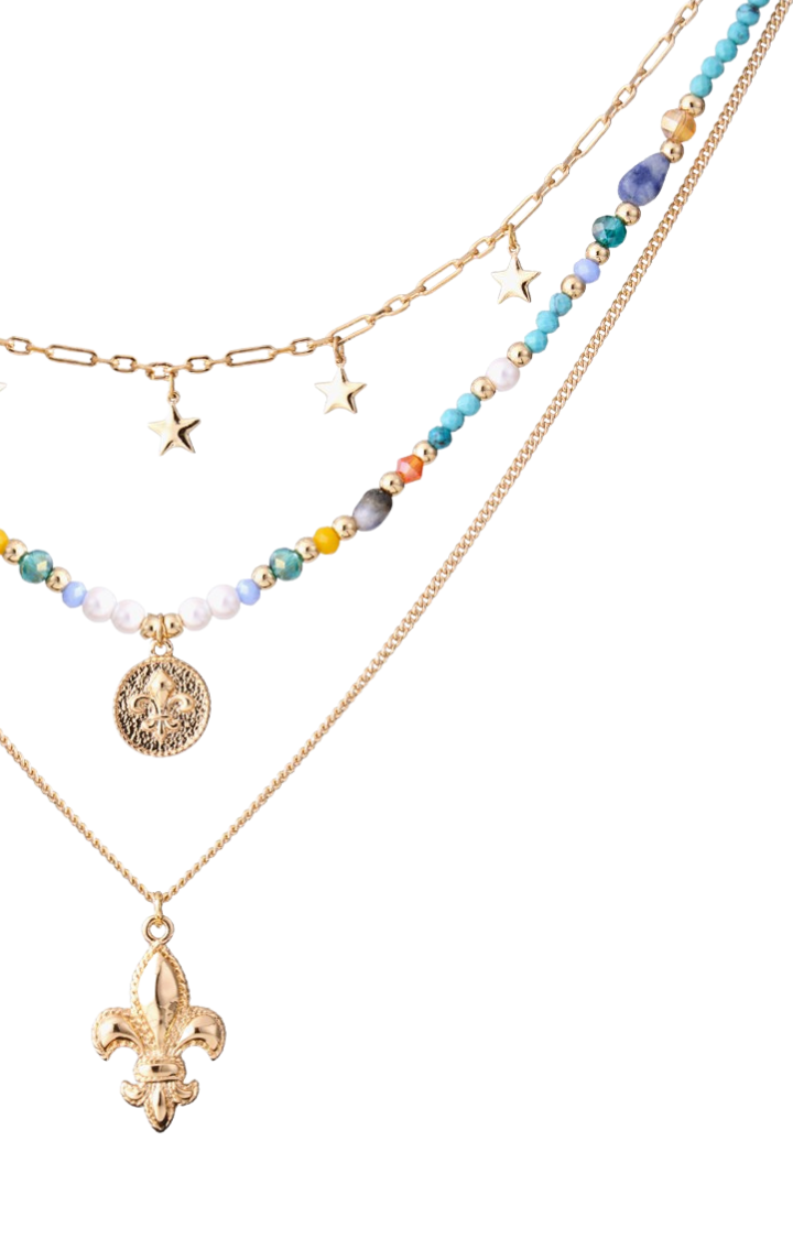 SUNSPELL VOYAGER LAYERED NECKLACE