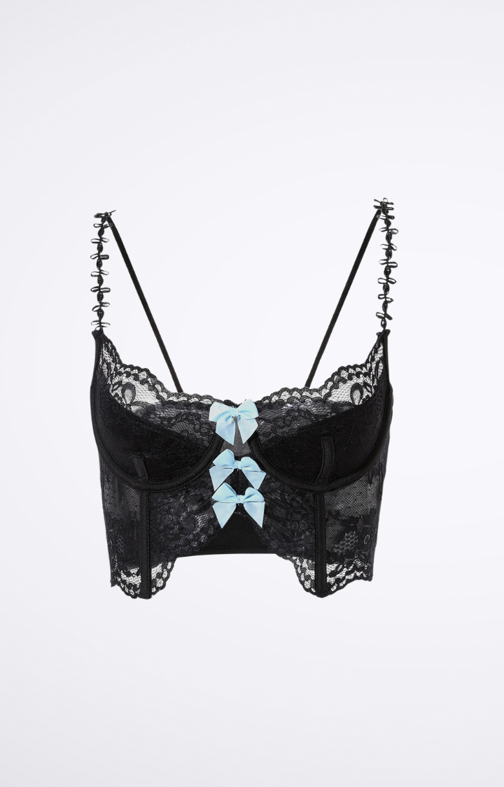 BABY BLUE TROUBLE CORSET