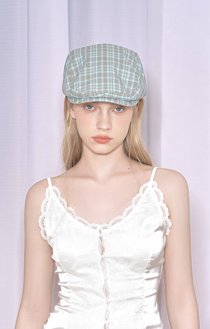 MINI BERET CHECK HAT