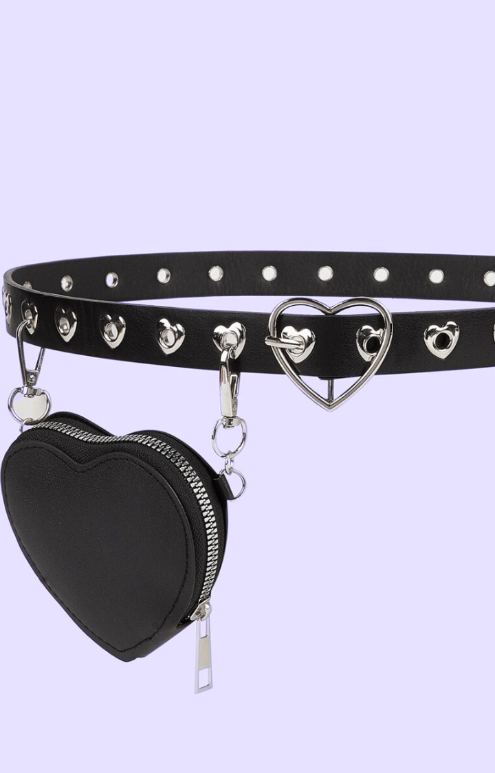 HEARTBREAKER MINI BELT WITH LOVE-POCKET CHARM