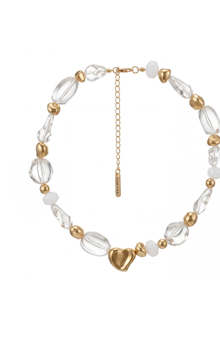CLAVICLE STATIC CRYSTAL NECKLACE