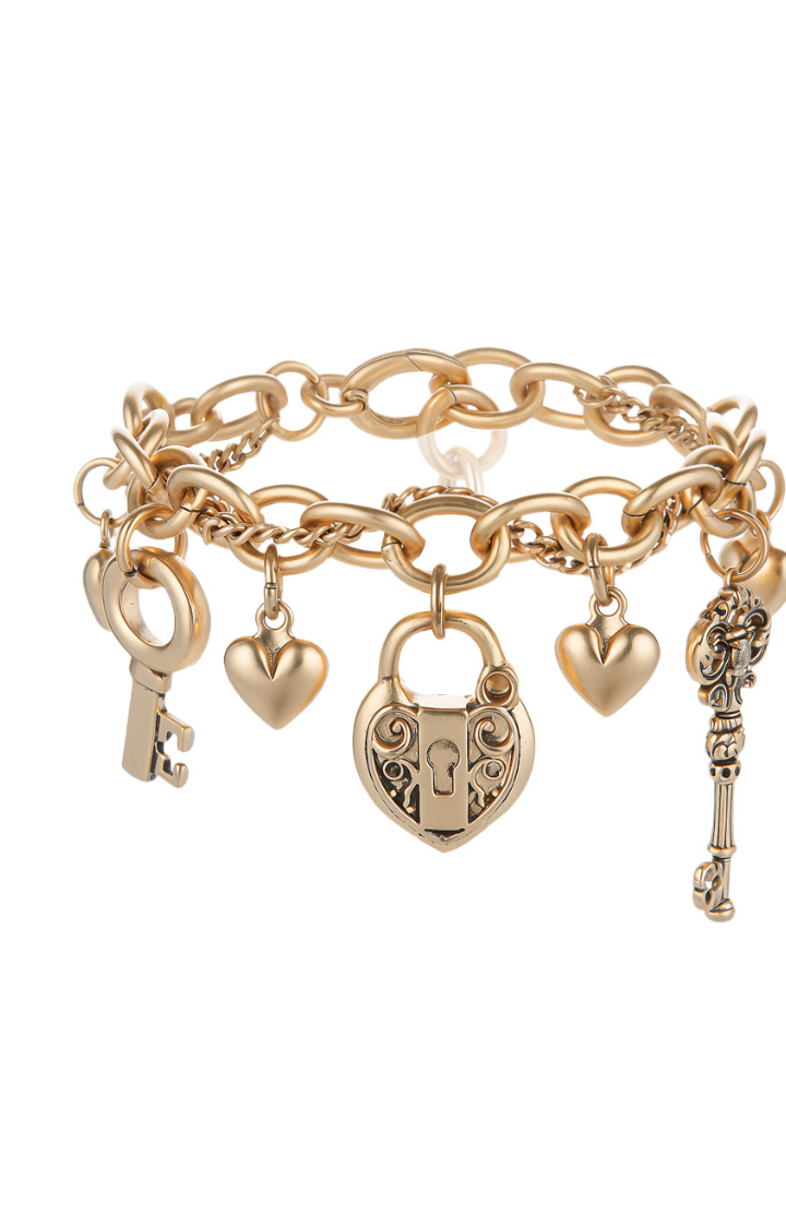 MIDNIGHT KEY CHARM BRACELET