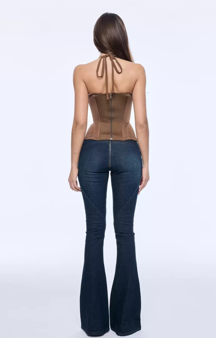ROCOCO BITE LACE-UP CORSET TOP