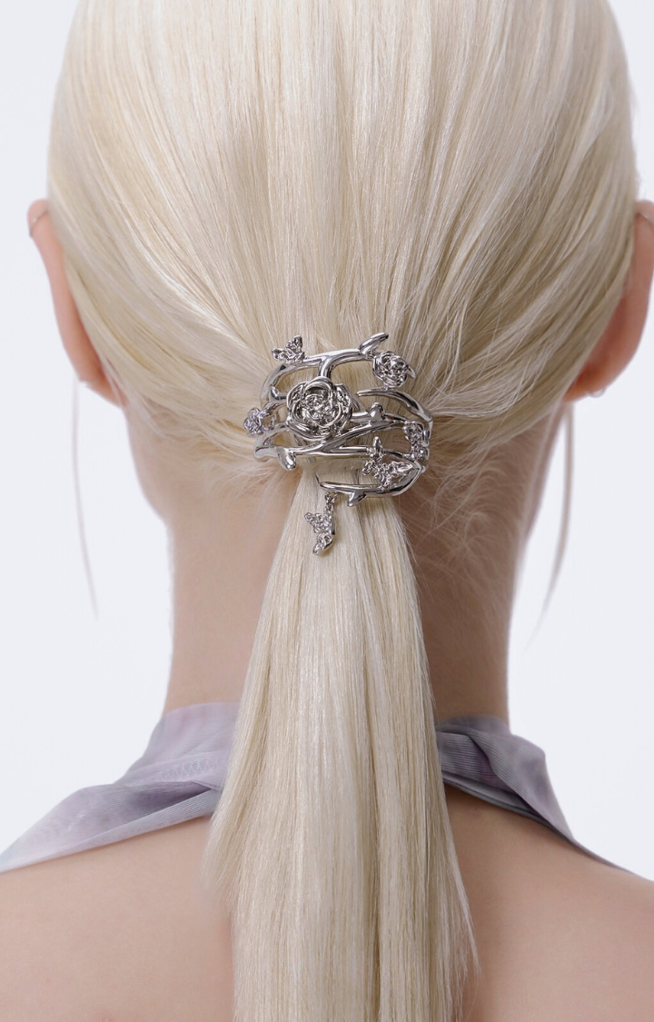 IRON ROSE PONYTAIL CLIP
