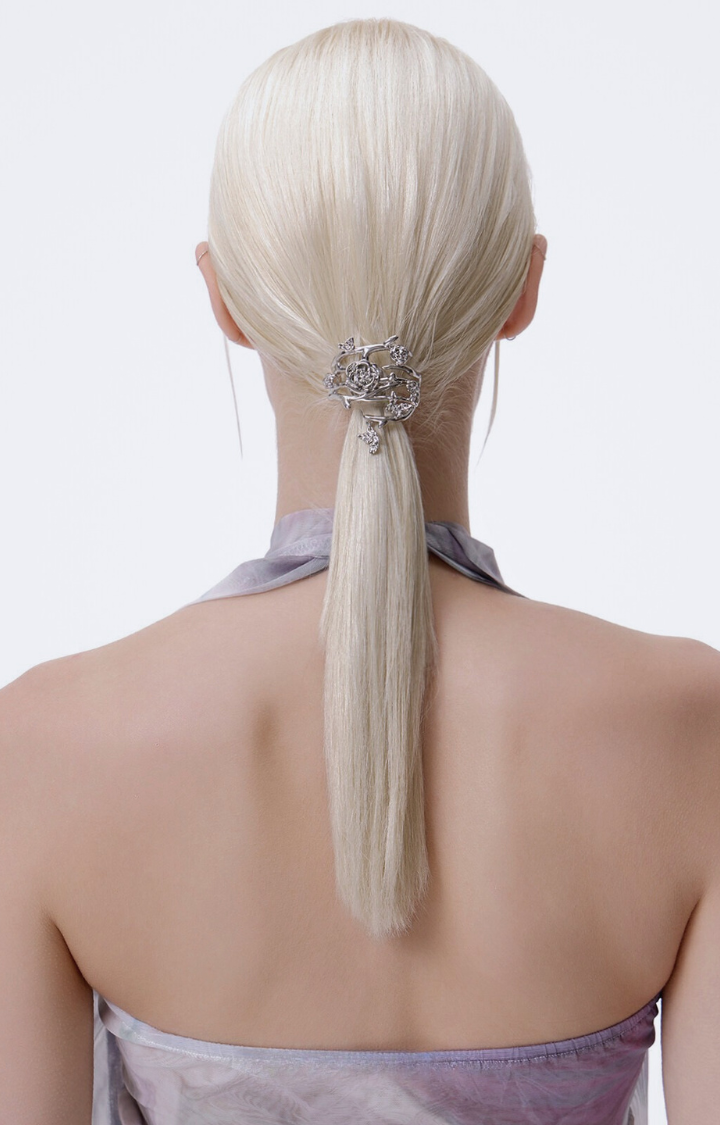 IRON ROSE PONYTAIL CLIP