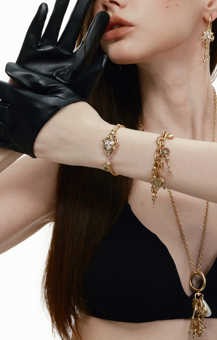 MIDNIGHT KEY CHARM BRACELET