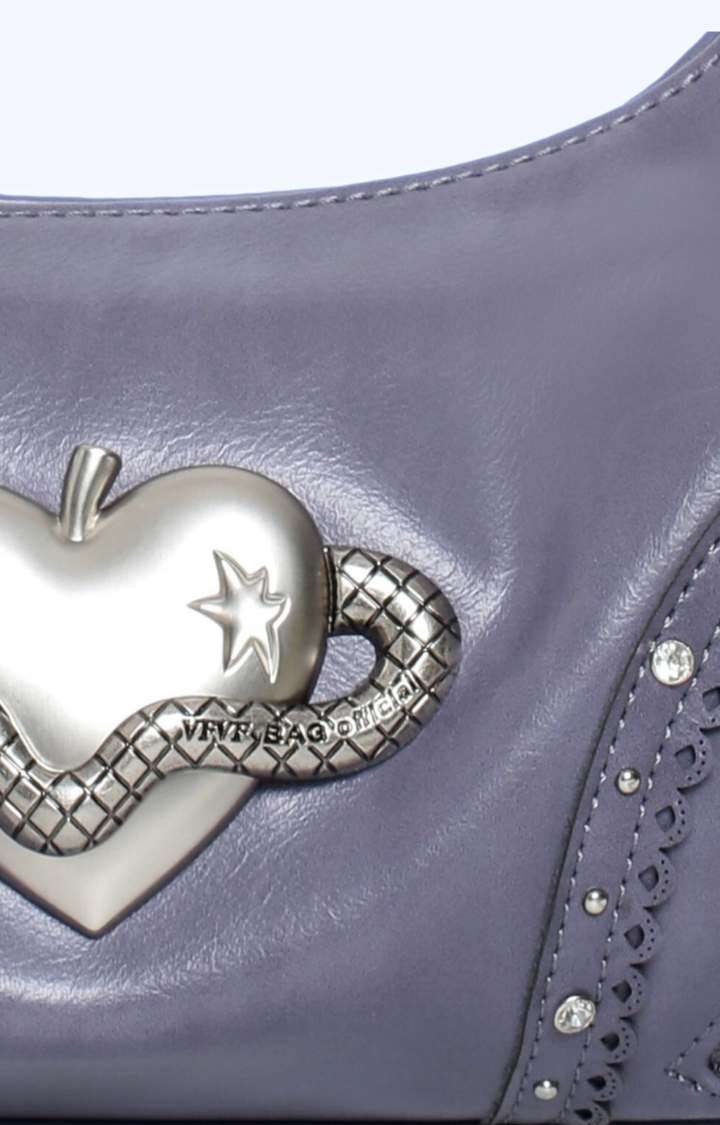 SERPENT HEART APPLE SHOULDER BAG IN AMETHYST CHARM