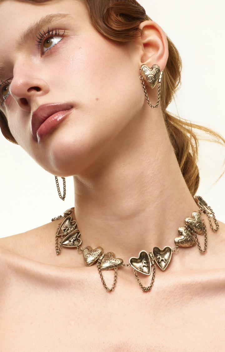 OPEN SAINT LOCKET CHOKER