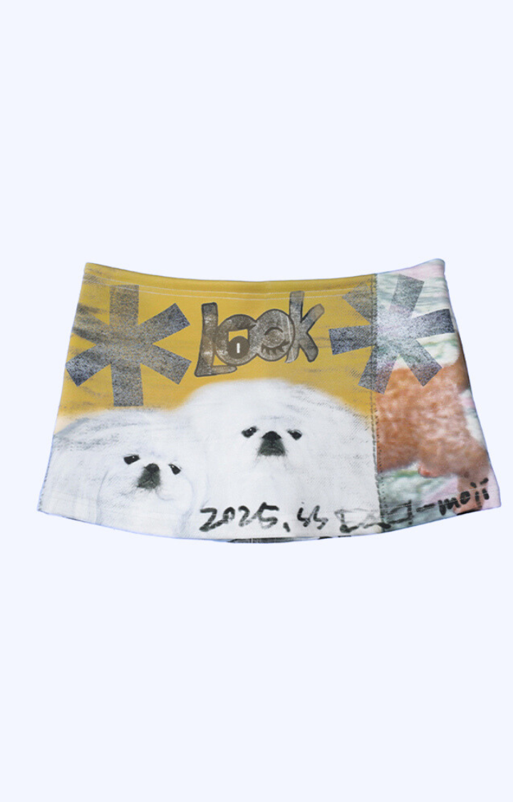 GRAFFITI CHAOS MINI SKIRT