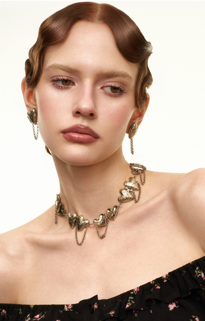 OPEN SAINT LOCKET CHOKER