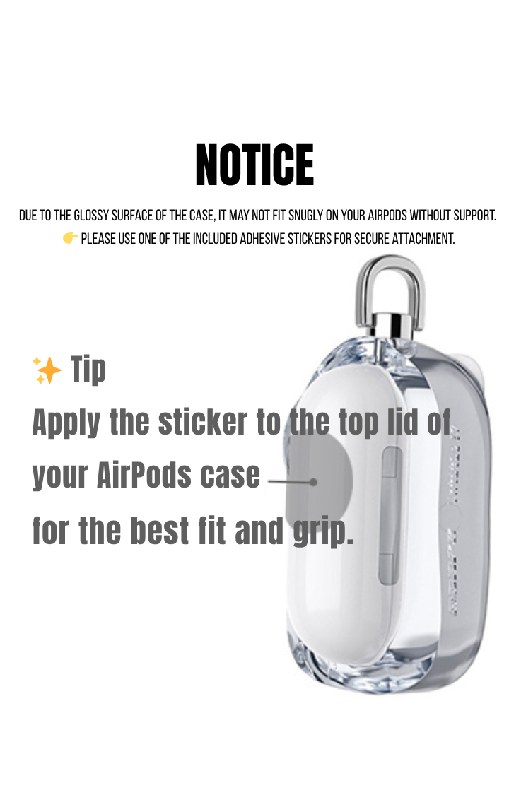 GUMMY GUARD AIRPODS CASE - CRYSTAL BEAR