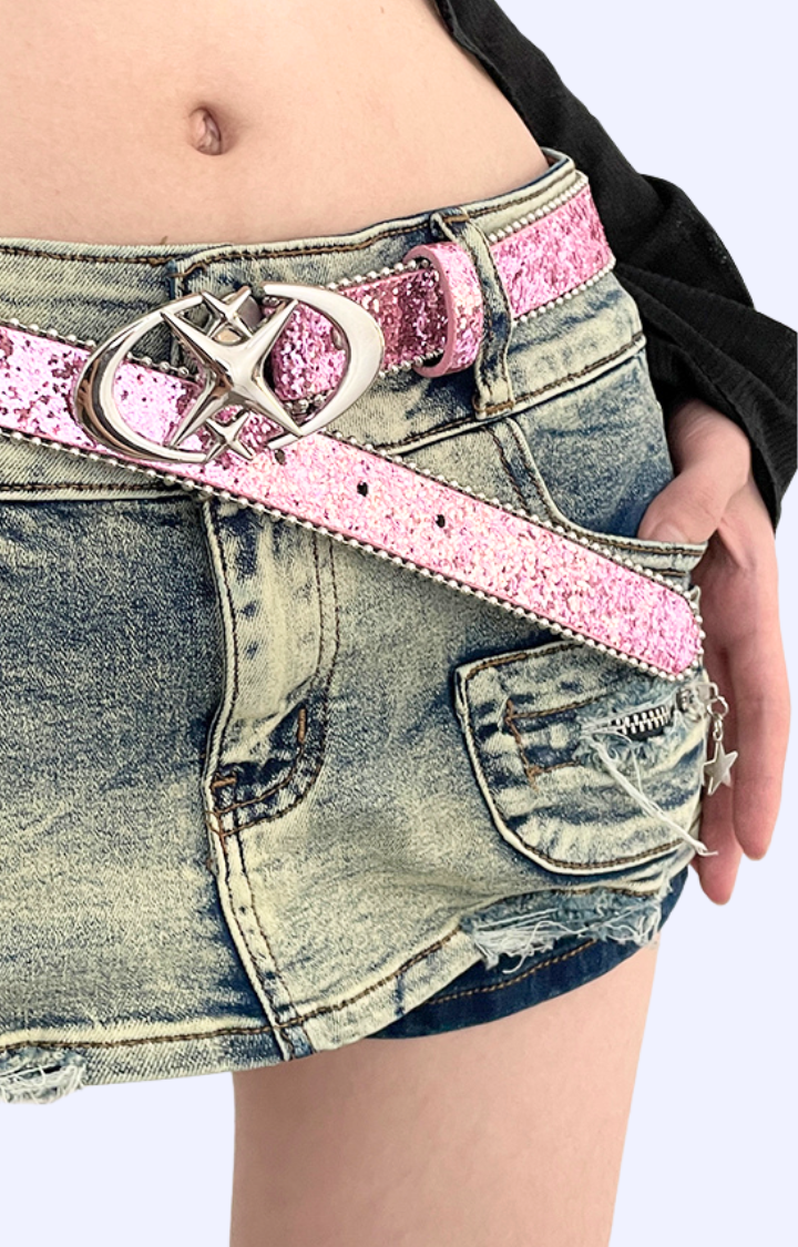 GLITZ LOCK BELT  RHINESTONE BUCKLE EDITION