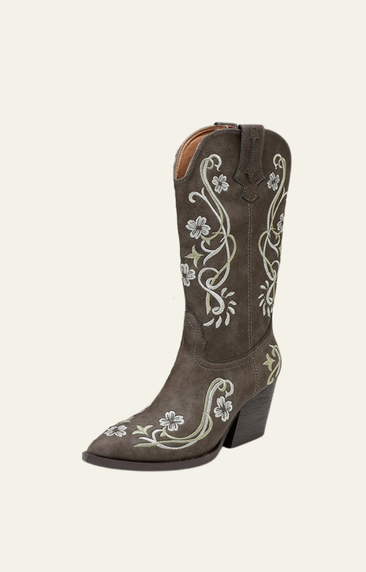 WILD BLOOM EMBROIDERED WESTERN BOOTS