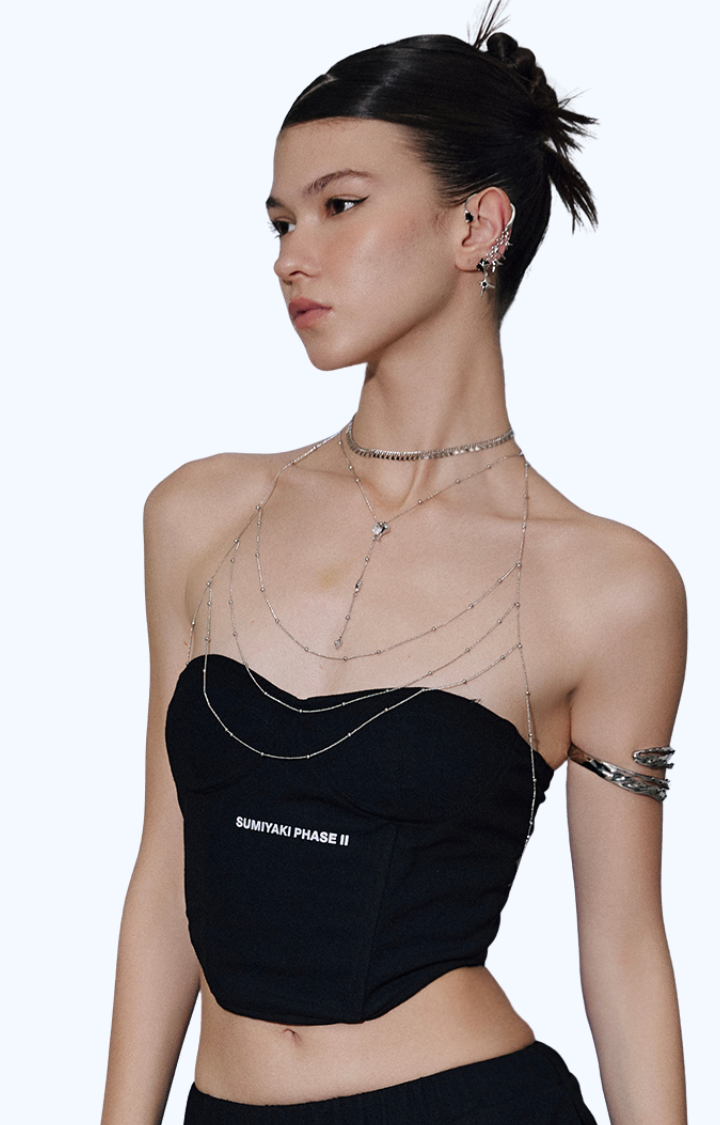 SILVER SIREN BODY CHAIN