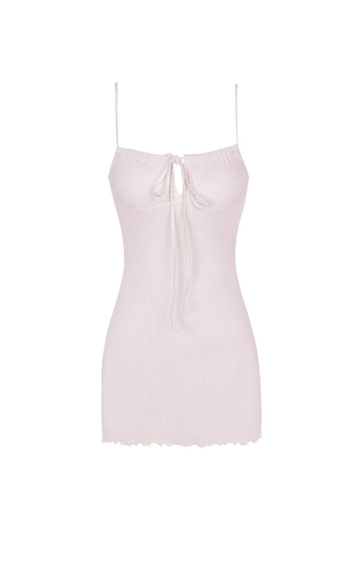 SOFT DAMAGE MINI DRESS
