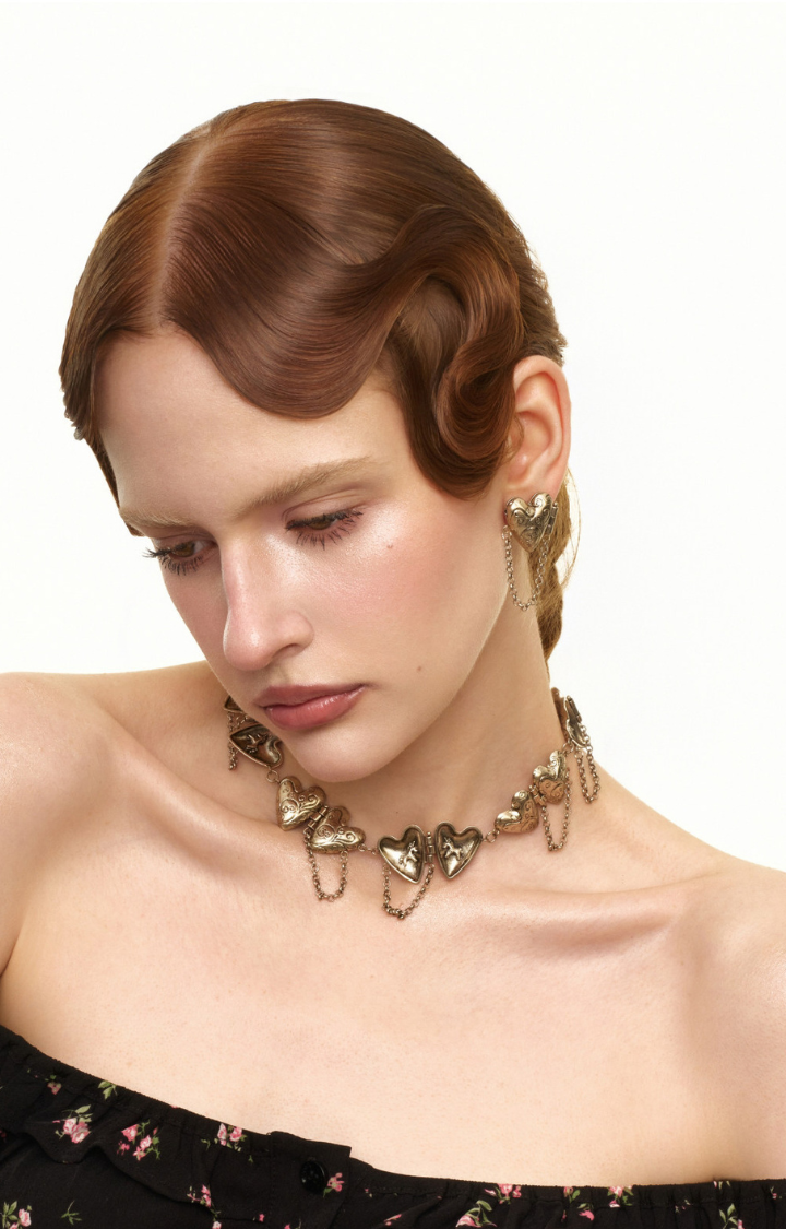 OPEN SAINT LOCKET CHOKER