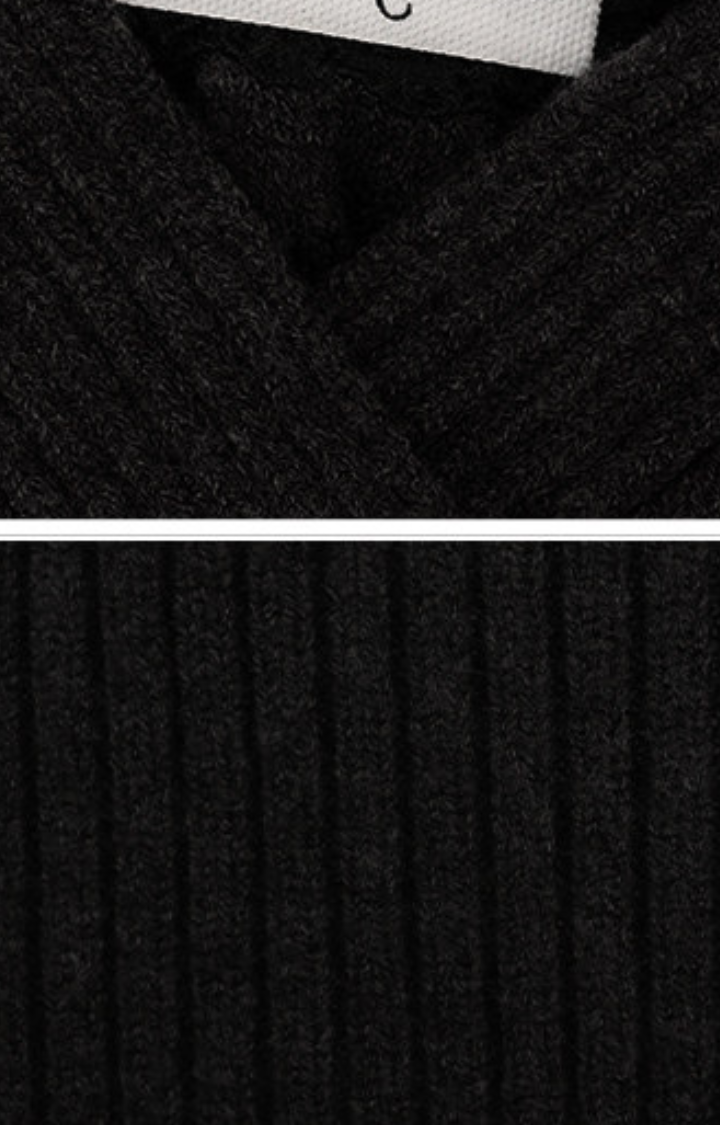 MIDNIGHT CROSSED INTENTIONS KNIT DRESS