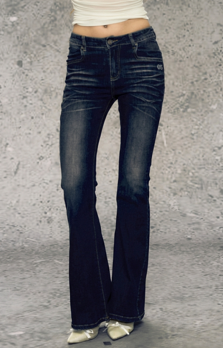 SILENT FLARE REBELLION JEANS IN MIDNIGHT BRUISE
