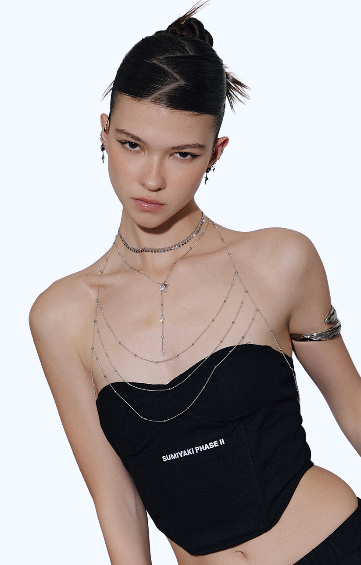 SILVER SIREN BODY CHAIN