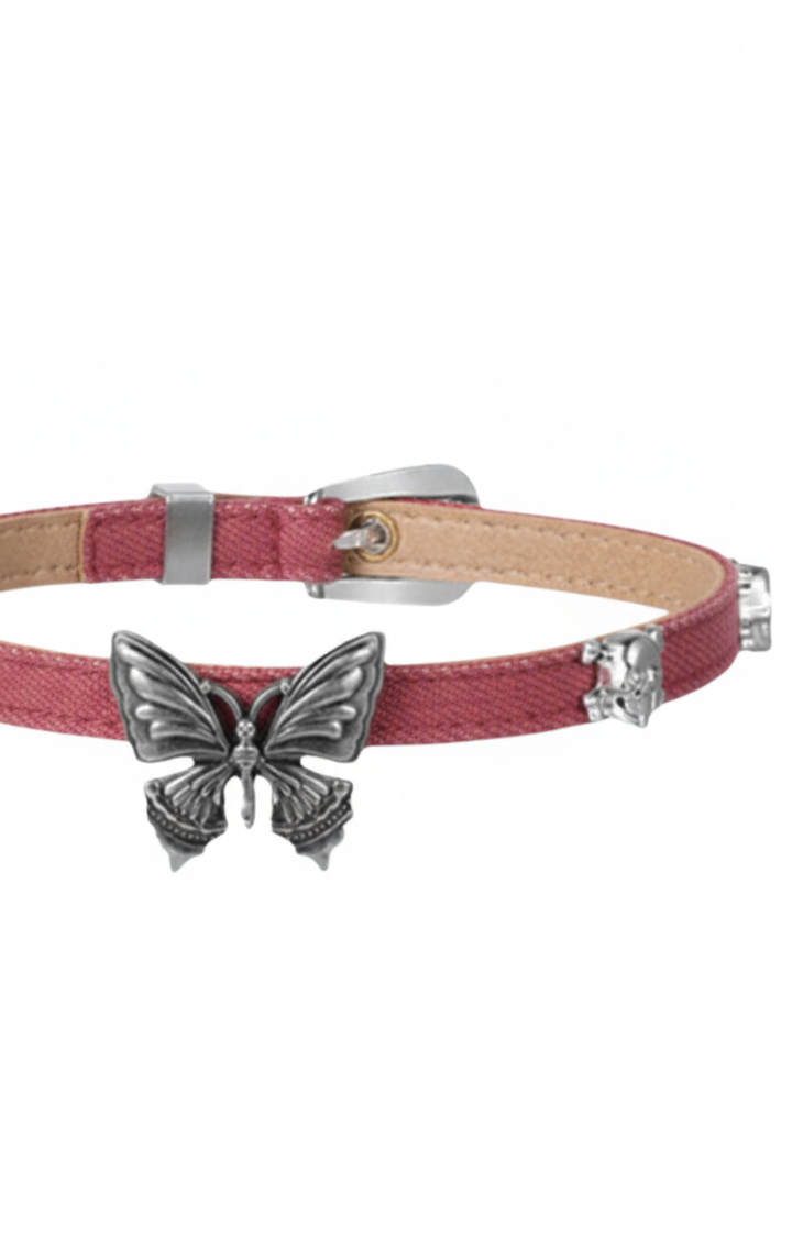 DOPAMINE BUTTERFLY DENIM CHOKER – DARK SERIES