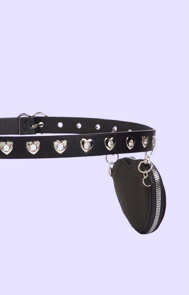 HEARTBREAKER MINI BELT WITH LOVE-POCKET CHARM