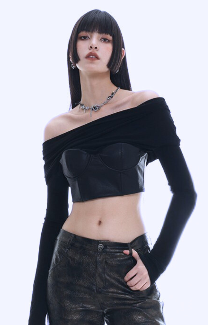 VENOM HEART PUNK COLLAR LEATHER CHAIN NECKLACE