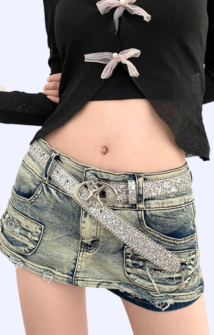 GLITZ LOCK BELT  RHINESTONE BUCKLE EDITION