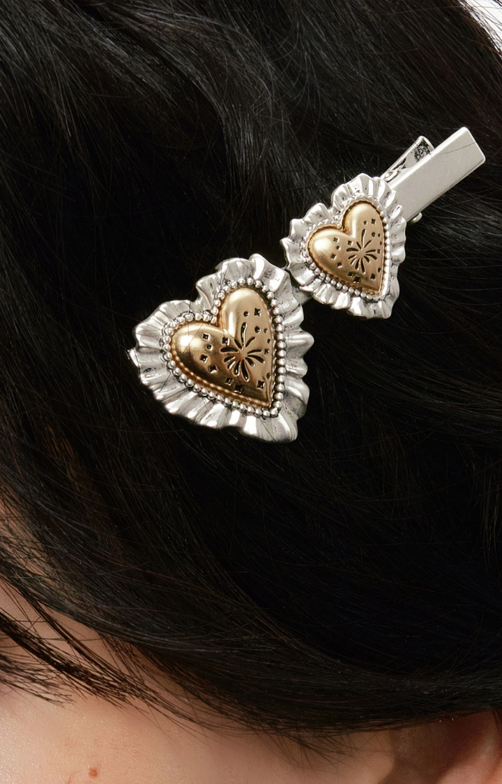 FIREWORK HEART HAIR CLIPS