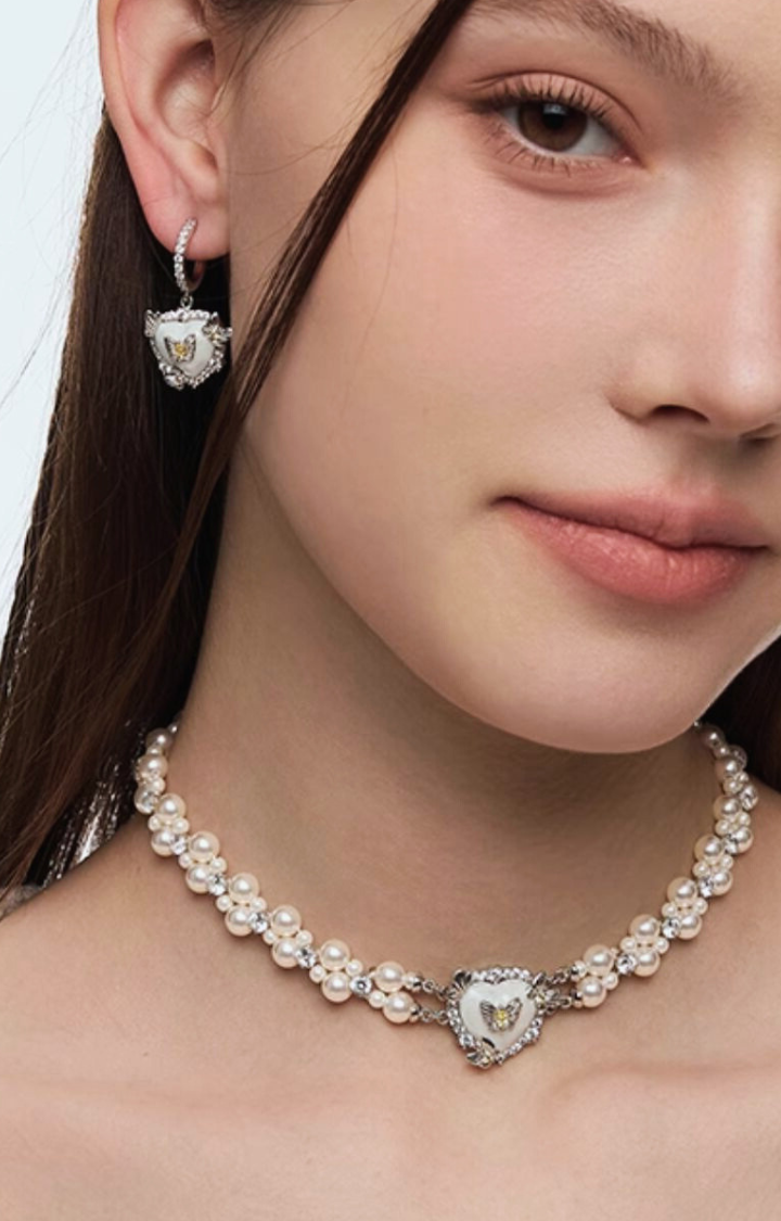 LOCKED IN LOVE – PEARL, HEART & BUTTERFLY JEWELRY SET (GIFT BOXED)