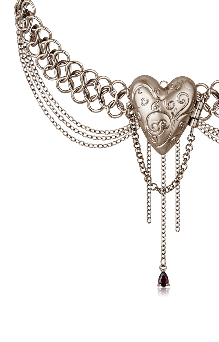 SAINTED LOCKET CHAIN CHOKER