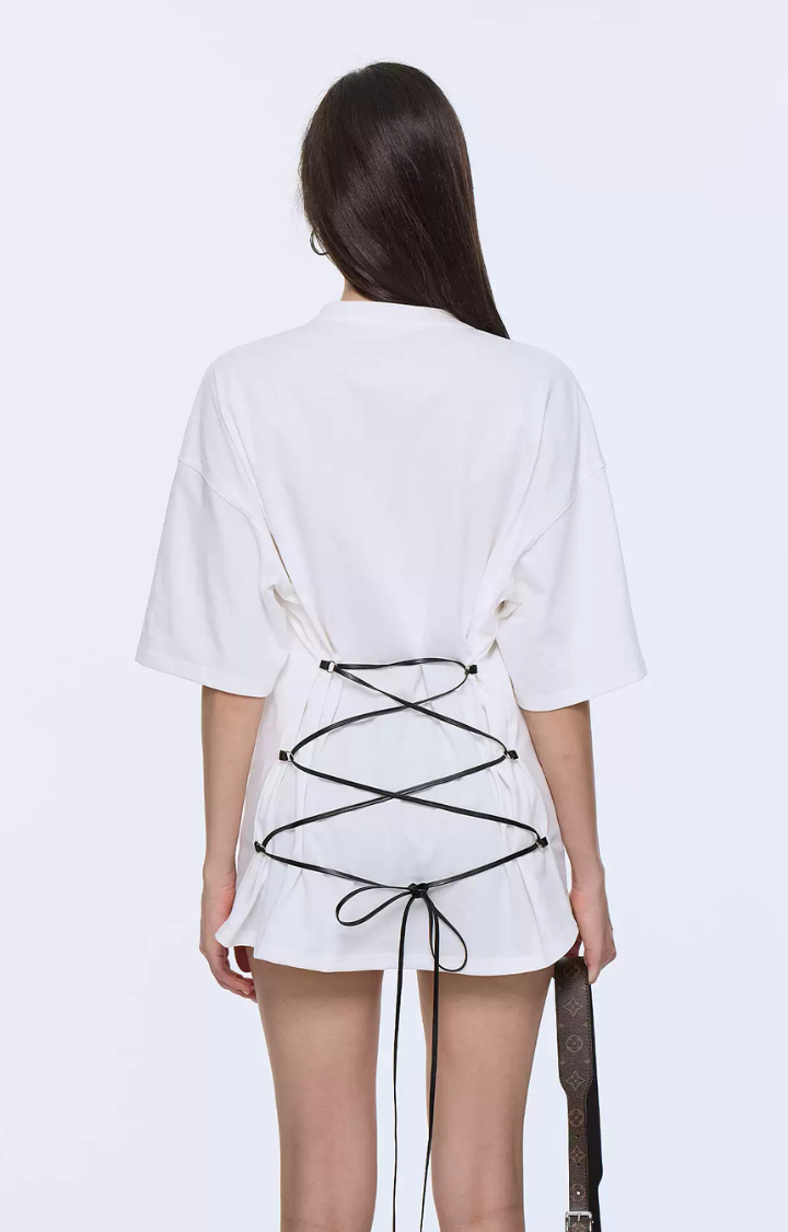 CATSAINT LACE-BACK TEE