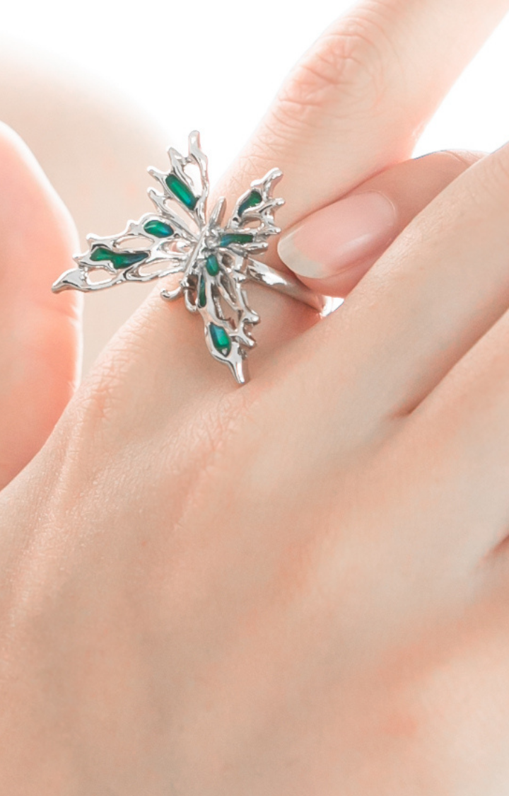 NEON VENOM BUTTERFLY RING