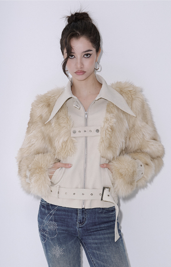 MILK VENOM FAUX FUR JACKET