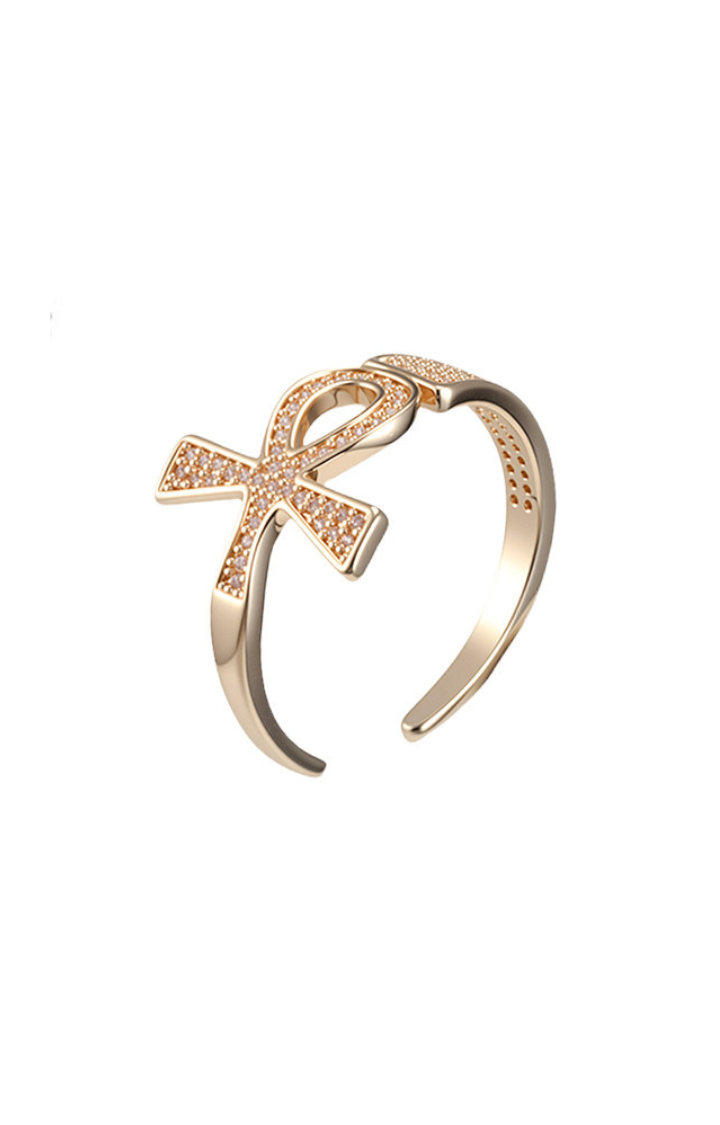 ANKH OPEN RING