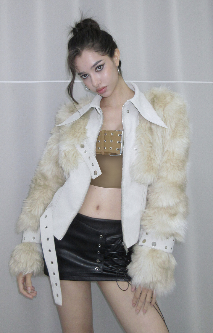 MILK VENOM FAUX FUR JACKET