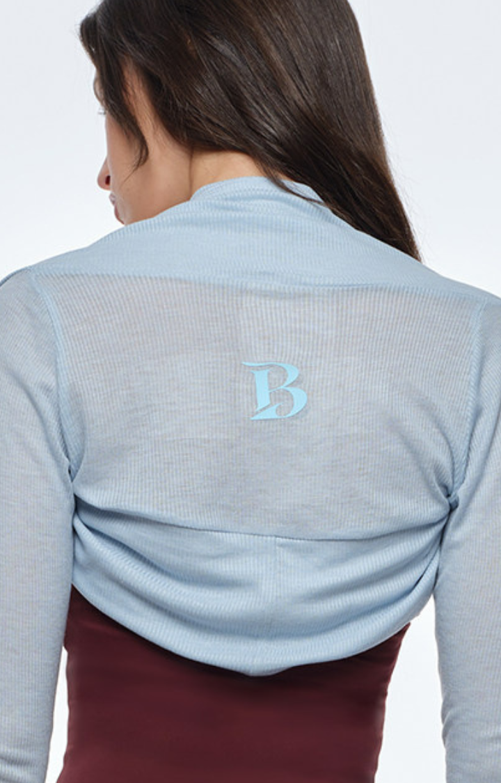 AFTERIMAGE SHEER CROPPED SHRUG