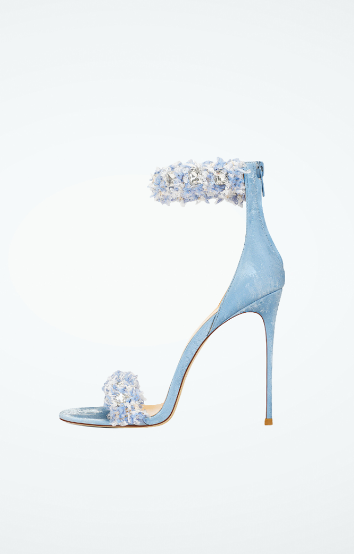 PETAL GRENADE HEELS - ICE BLUE
