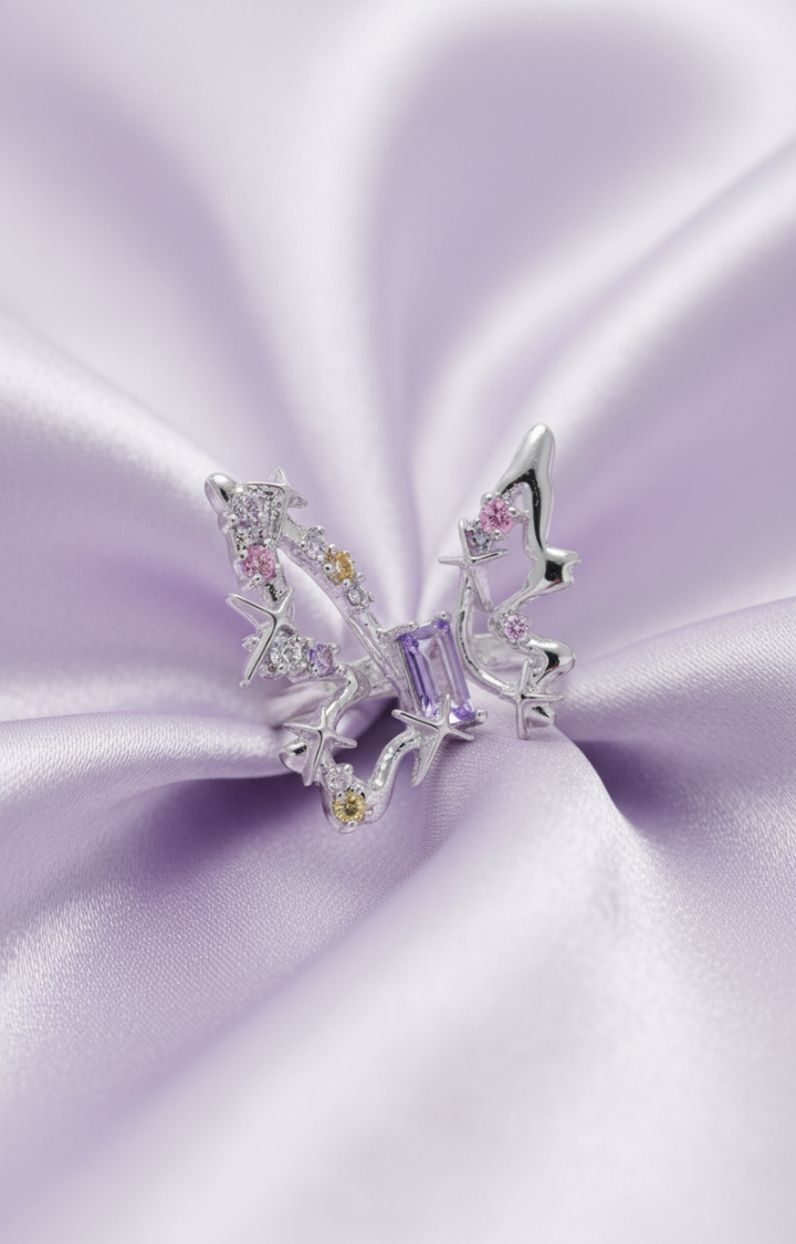 STARLIGHT BLOOM BUTTERFLY RING