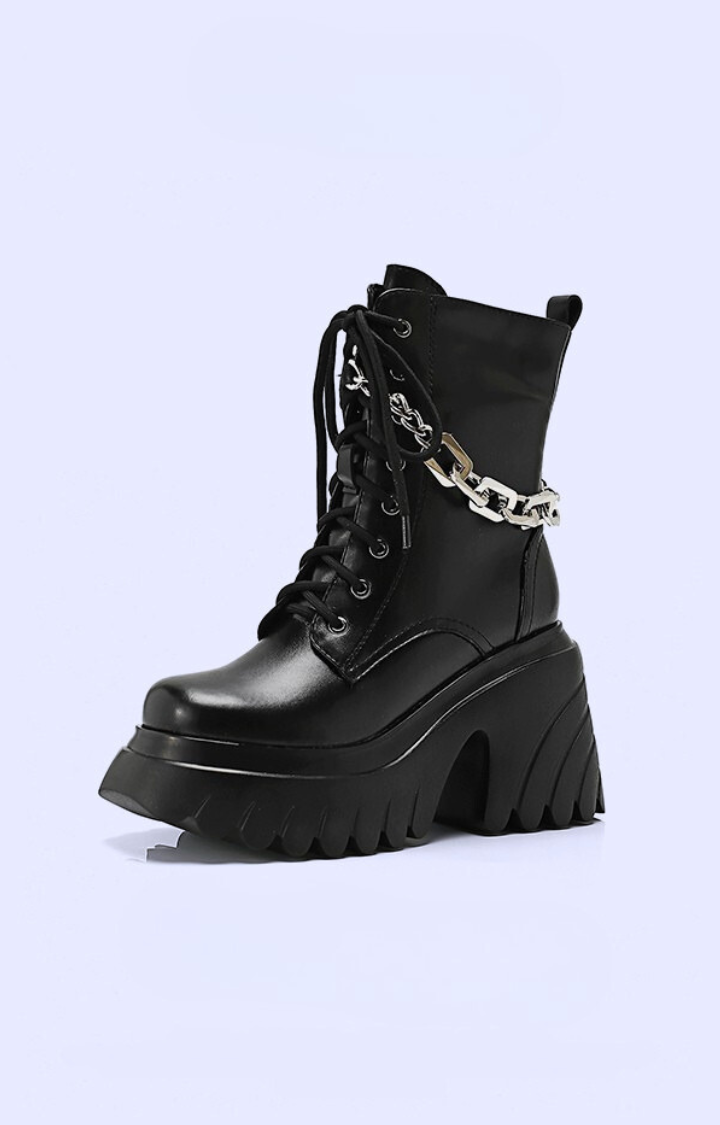 CHAIN REACTION PLATFORM BOOTS - RIOT GRRRL