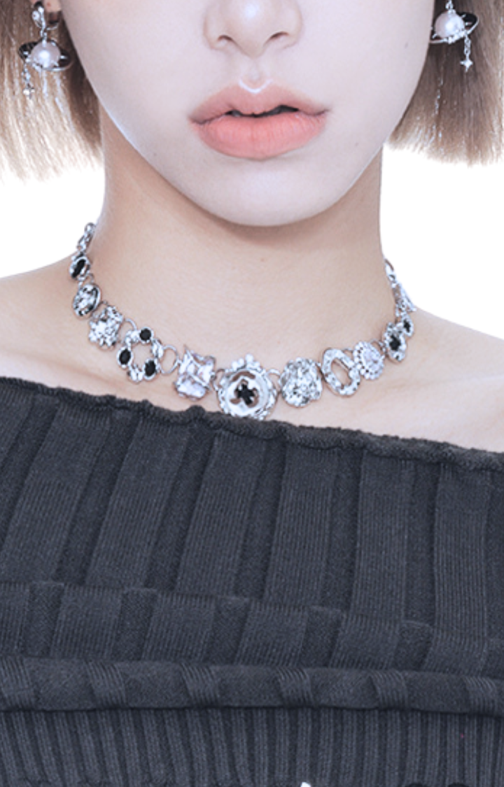 GUTTERKISS NECKLACE - OBSIDIAN DUST