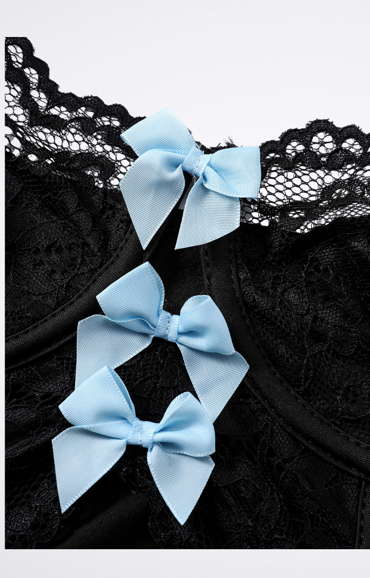 BABY BLUE TROUBLE CORSET