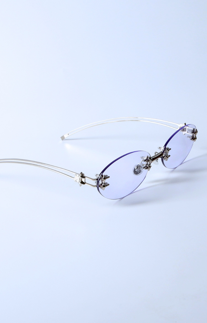 STARWIRE RIMLESS OVAL SUNGLASSES - MOONBEAM LILAC