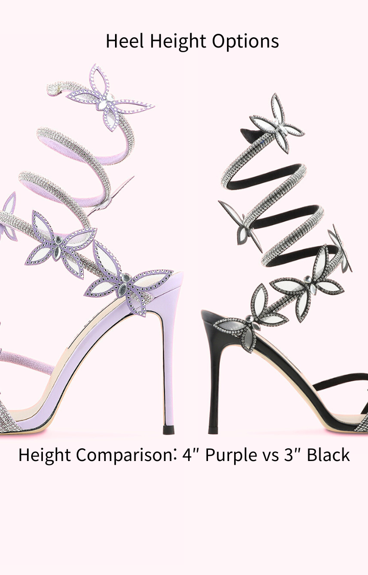 CELESTIAL BIND LAMBSKIN STILETTO SANDALS – VEIL PURPLE