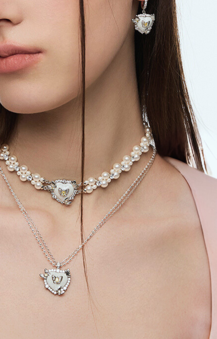 LOCKED IN LOVE – PEARL, HEART & BUTTERFLY JEWELRY SET (GIFT BOXED)