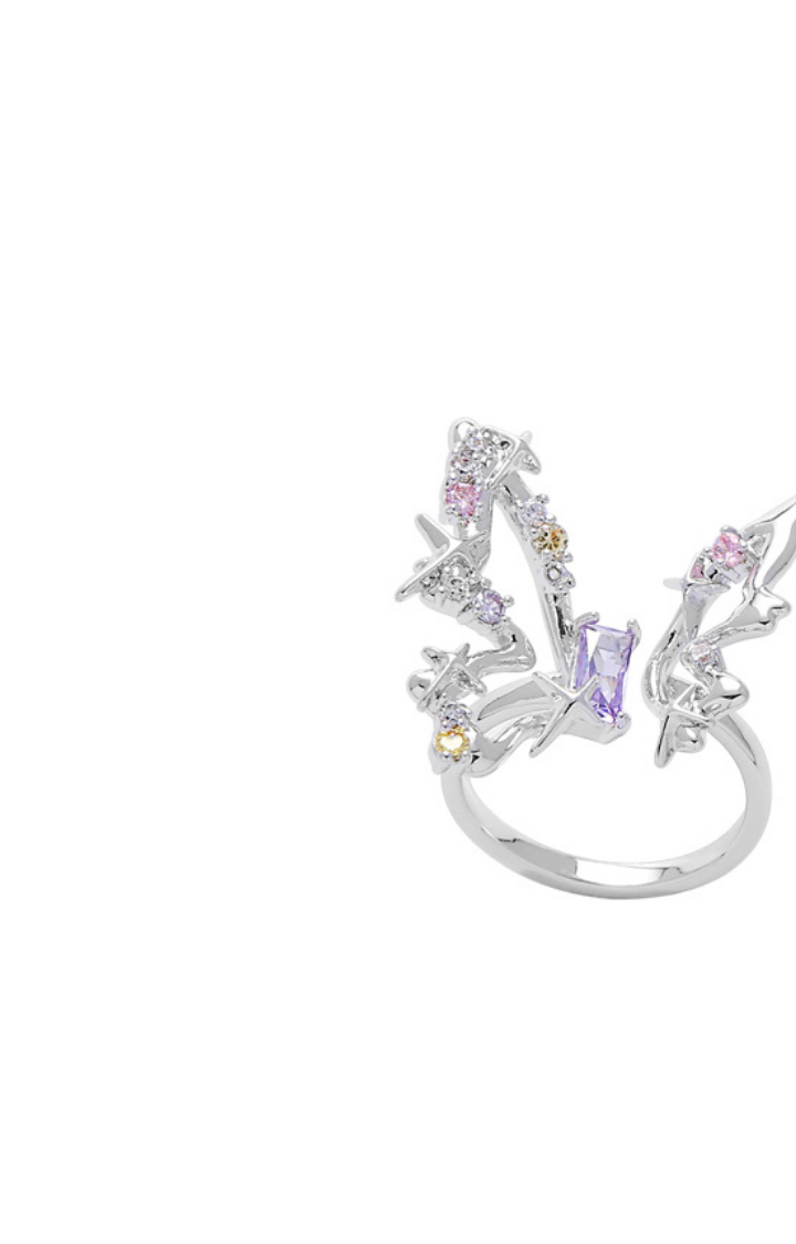 STARLIGHT BLOOM BUTTERFLY RING