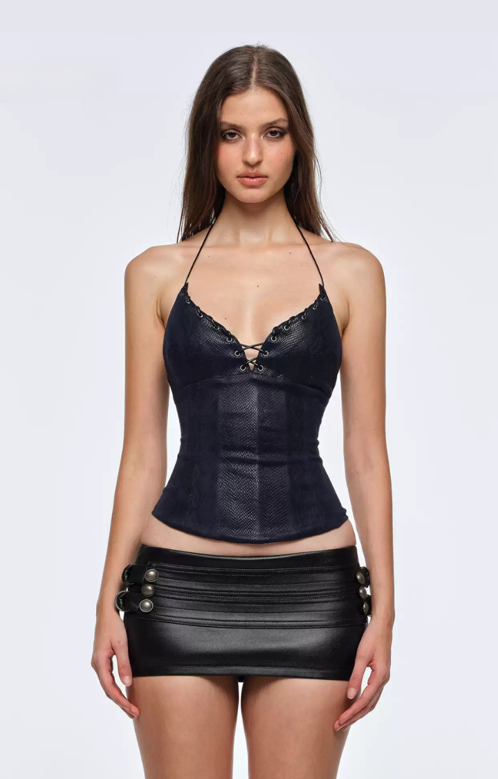 VENOM OATH SNAKE CORSET TOP